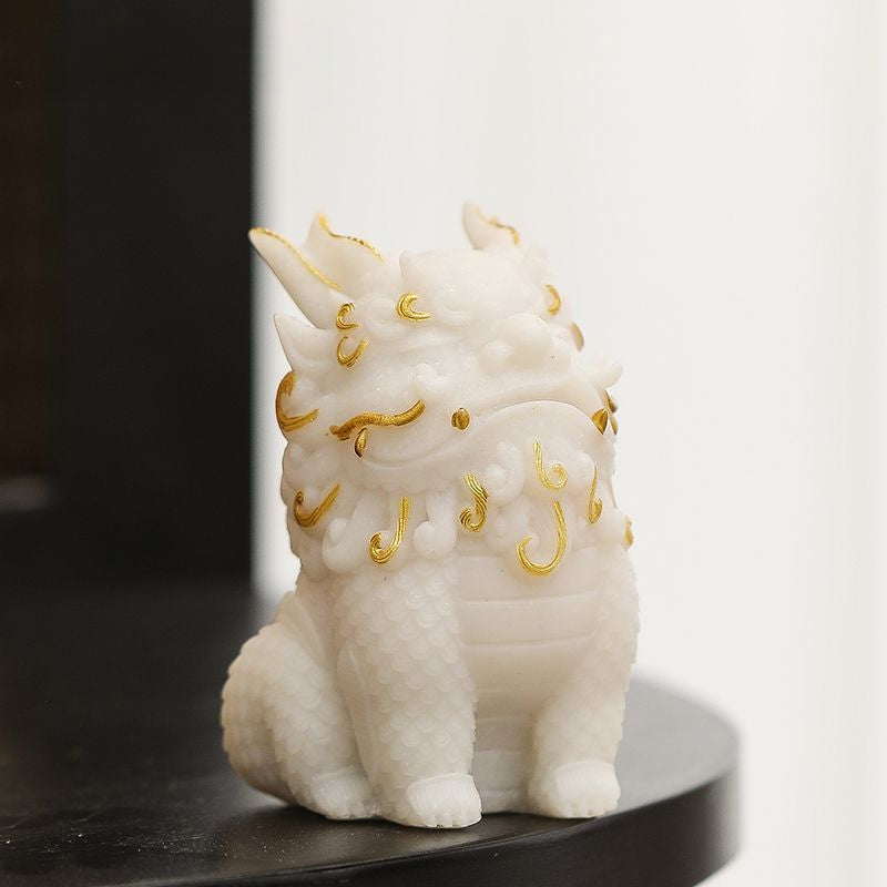 Home-guarding Wealth-attracting Sandstone Pixiu Ornament for TV Cabinet Entrance Hall Office Desktop