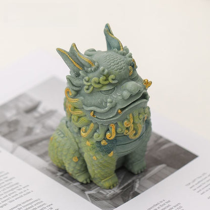 Home-guarding Wealth-attracting Sandstone Pixiu Ornament for TV Cabinet Entrance Hall Office Desktop