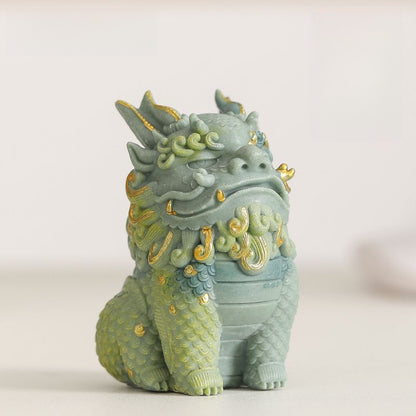 Home-guarding Wealth-attracting Sandstone Pixiu Ornament for TV Cabinet Entrance Hall Office Desktop